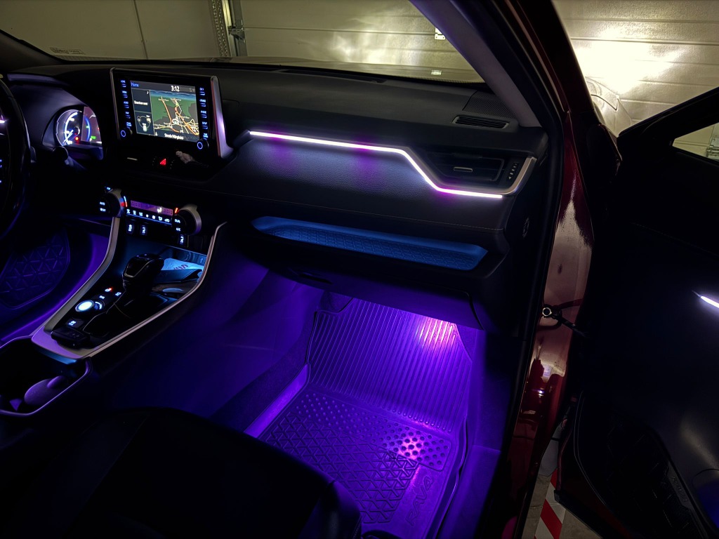 Lumini ambientale auto interior mov